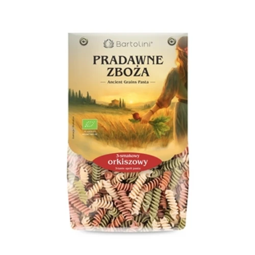 Makaron Bartolini ekologiczny orkiszowy 3 smakowy świderek 250g 1775827383266-4xb9o.png