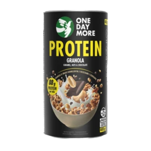 OneDayMore Granola Proteinowa o smaku karmelowym z orzechami i czekoladą 400g