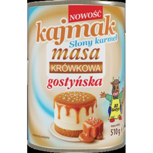 Spółdzielnia Mleczarska w Gostyniu. Kajmak słony karmel masa krówkowa gostyńska 510g 1775827548514-wkev2g.png