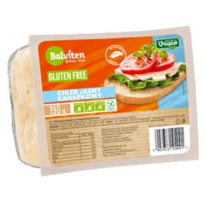 Balviten Chleb jasny kanapkowy 190g. Produkt Bezglutenowy