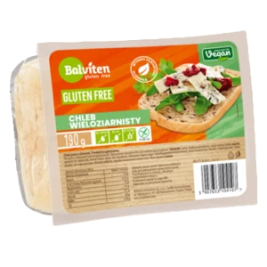 Balviten Chleb jasny z ziarnami 190g. Produkt bezglutenowy