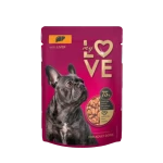 My Love pełnoporcjowa karma w saszetkach dla dorosłych psów z wątróbką 100g