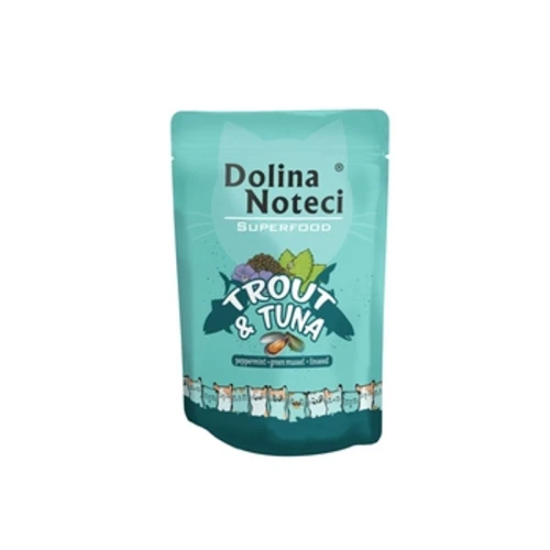 Dolina Noteci Superfood Mokra karma saszetka dla kota pstrąg i tuńczyk 85g 1775827729517-ju7meo.png