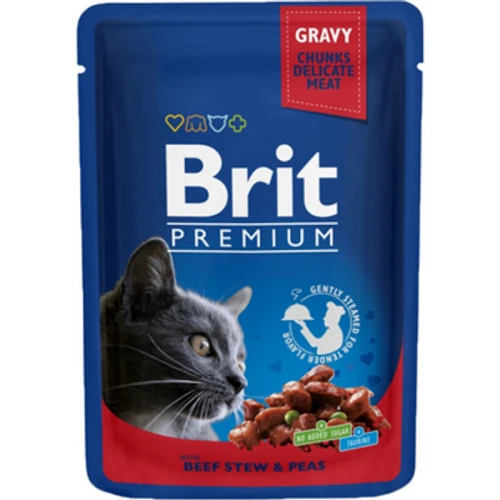 BRIT PREMIUM CAT Adult Wołowina i Groszek 100g (saszetka) 1775827734526-y26h88.png