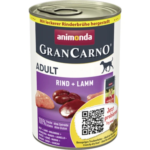 Animonda GranCarno Adult wołowina + jagnięcina 400g 1775827805510-ngnkkh.png