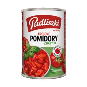 Pomidory krojone z bazylią Pudliszki 400g