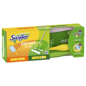 Swiffer Zestaw: 1 mop + 8 ściereczek, 1 miotełka + 1 wkład do zbierania sierści