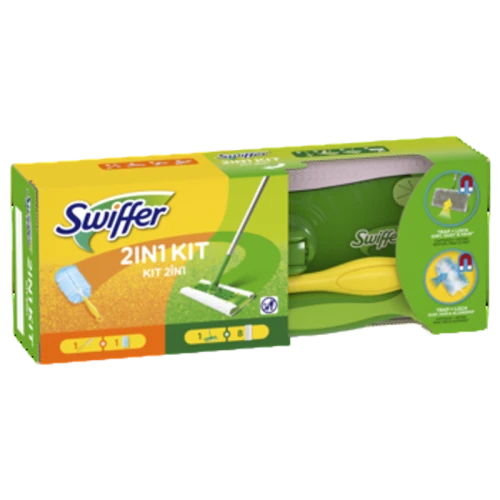 Swiffer Zestaw: 1 mop + 8 ściereczek, 1 miotełka + 1 wkład do zbierania sierści 1775823275291-t50p9l.png