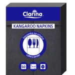 Serwetki Kangurki 38X32 50szt czarne Clarina