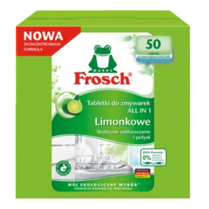 Frosch Tebletki do zmywarek Green Lemon All In ONE 50 szt.