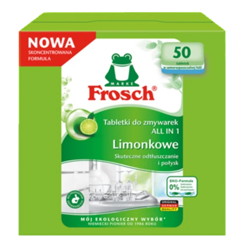 Frosch Tebletki do zmywarek Green Lemon All In ONE 50 szt. 1775823448783-px1lj.png