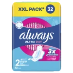 Always Podpaski Ultra Day Super ze skrzydełkami 32 szt.