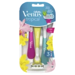 Gillette Venus Tropical Maszynka do golenia, 3 Maszynki jednorazowe dla kobiet
