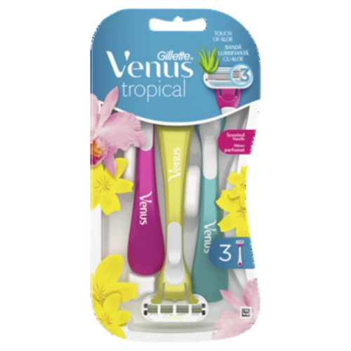 Gillette Venus Tropical Maszynka do golenia, 3 Maszynki jednorazowe dla kobiet 1775823484191-ydiaig.png