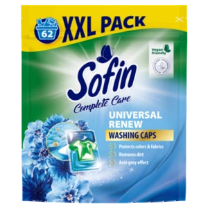 SOFIN Kapsułki do prania tkanin jasnych i białych 62szt.