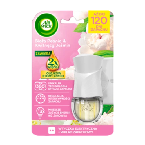 Air Wick Elektryczny odświeżacz powietrza Biała Peonia i Kwitnący Jaśmin Komplet 19 ml 1775823524897-ykw3fa.png