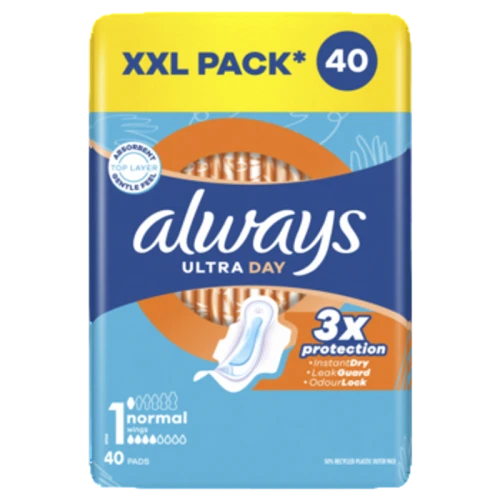Always Podpaski Ultra Day Normal ze skrzydełkami 40 szt. 1775823564493-7wzo88.png