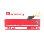 Transgourmet Economy Rękawiczki nitrylowe czarne rozmiar S 100szt.