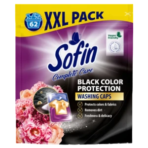 SOFIN Kapsułki do prania tkanin czarnych i ciemnych 62szt.