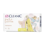 Cleanic Pure Cotton Tampony Normal 16 szt. (100% bawełna organiczna)