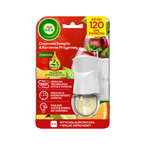 Air Wick Elektryczny odświeżacz powietrza Owocowa Sangria z Przyprawami Komplet 19 ml b72232eaf2c7df08dfbe73dd97cc4286.png