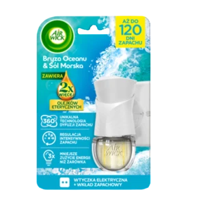 Air Wick Elektryczny odświeżacz powietrza Bryza Oceanu i Sól Morska Komplet 19 ml