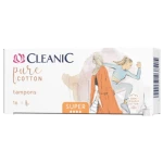 Cleanic Pure Cotton Tampony Super 16 szt. (100% bawełna organiczna)