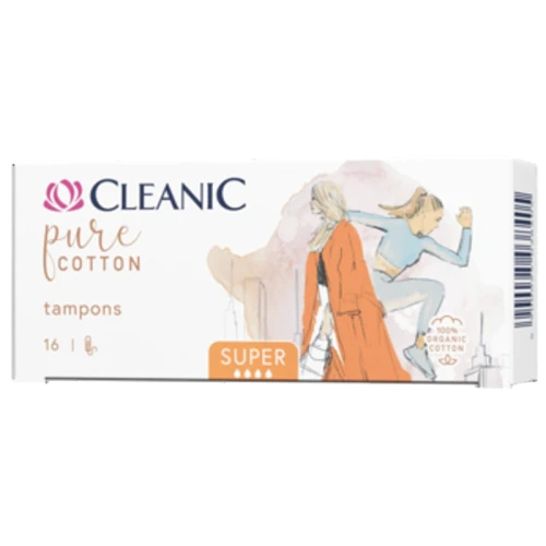 Cleanic Pure Cotton Tampony Super 16 szt. (100% bawełna organiczna) image-editor%2Fzip-import%2F1776698382077-1366-b9510326586c.png
