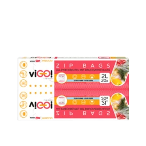 viGO! Woreczki zip LD 2L 20szt box