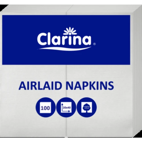 Serwetki AIRLAID, 40 x 20, składane, Białe - a'100, CLARINA 1775823866652-ll4tg.png