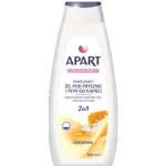 Apart Double Care Nawilżający żel pod prysznic i płyn do kąpieli 2w1 mleko i miód 900ml