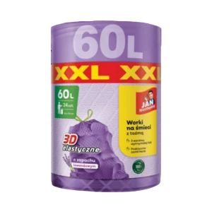 Jan Niezbędny Worki LD 3D taśma Lawenda XXL 60L 24szt