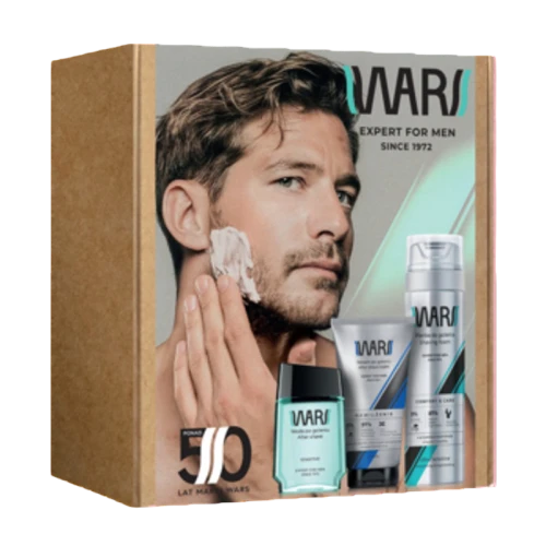 Wars Expert for men Zestaw upominkowy Sensitive (balsam 125ml + pianka do golenia 200ml + woda po goleniu 90ml) image-editor%2Fzip-import%2F1776698382077-1428-f7940cdcf2e4.png