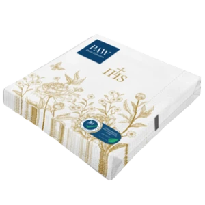 PAW Serwetki 3 ply 1/4 Lunch 33 cm x 33 cm Birds & Peonies Elegance 20 szt.