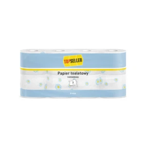 TOPSELLER Papier toaletowy 8R 150L 3W100 % celuloza decor rumianek