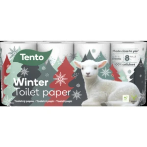 Tento Winter Decor papier toaletowy 3 warstwowy 8 rolek
