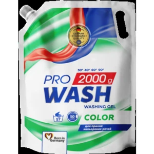 Żel do prania ubrań kolorowych ProWash "Color" 2000g (Doypack)