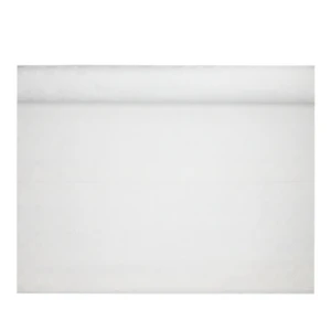 Papstar obrus z papieru z wytłoczeniem damaszkowym, 25 m x 1 m, białe