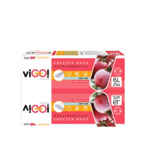 viGO! Woreczki LDPE na mrożonki 6L/25szt BOX