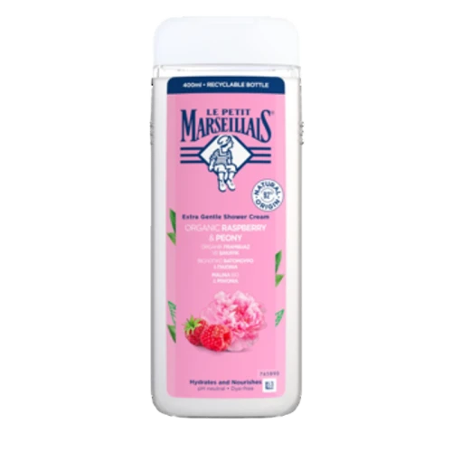 Le Petit Marseillais żel pod prysznic Malina Bio & Piwonia 400ml image-editor%2Fzip-import%2F1776698382077-1471-bac77b6777be.png
