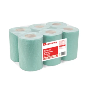 TGE ręcznik papierowy zielony 1-warstwowy 6x65 metrów