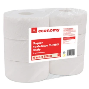 TGE papier toaletowy jumbo biały 6x120 metrów