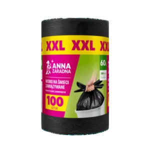 Anna Zaradna worki EASY-PACK czarne XXL 60L 100szt