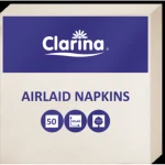 Serwetki AIRLAID, 40 x 40, składane, Szampan - a'50, CLARINA