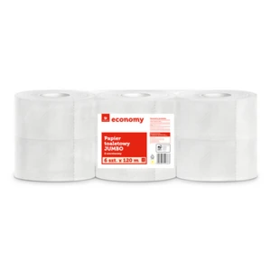TG ECONOMY Papier toaletowy JUMBO „biały” 120 m 6R 2W 100% celuloza