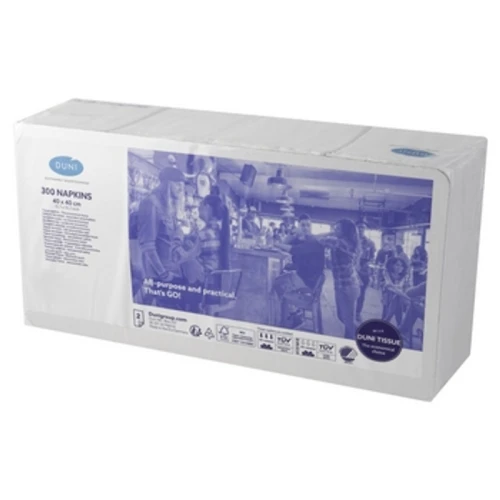 Duni Serwetki 2-warstwowe 40x40 cm 1/8 Białe - 300 szt. 1775824282124-b6r5h6.png