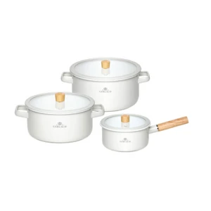 Natur Enamel Kpl. garnków 6 el. - biały