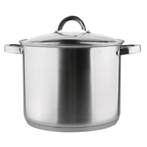 Garnek nierdzewny 26 cm 10,5 l wysoki z pokrywą szklaną Fabio Altom Design
