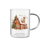 Kubek borosilikat 350 ml dek. Zimowy domek Altom Design