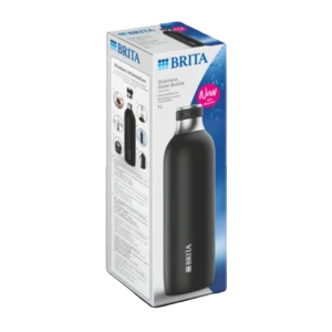 Izolowana butelka termiczna BRITA sodaTRIO czarna 1 l